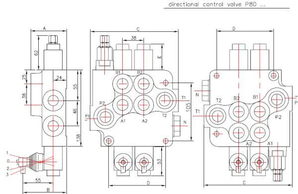 Моноблочный гидрораспределитель 3P80 Вadestnost (Болгария) - фото № 3