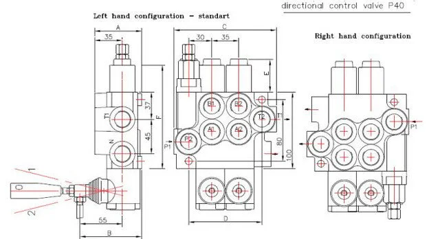 Моноблочный гидрораспределитель 5P40 Badestnost (Болгария) - фото № 2