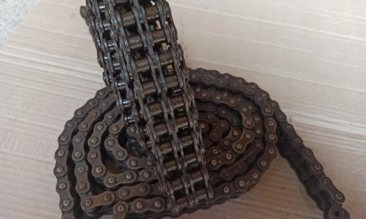 Цепь двухрядная шаг 2ПР-19.05 2ПР-25, 4 2ПР-19.05 10B-2 16A-2 звёздочка - фото № 2