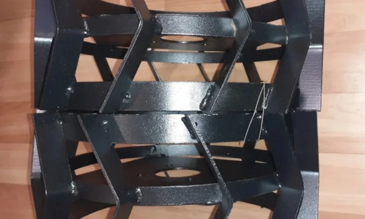 Грунтозацепы к мотоблоку (железные колёса) 450 мм - фото № 1