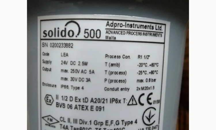 Датчики рівня Solido-500 LEA ротаційного типу - фото № 2