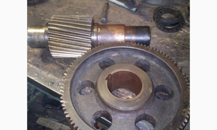 Вал-шестерни и шестерни редуктора грануляторов ОГМ 1,  5 ОГМ 0,  8 - фото № 7