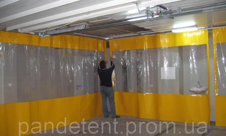 Защитные шторы для автомойки, цеха, производства. Штора ПВХ с бесплатной доставкой - фото № 3