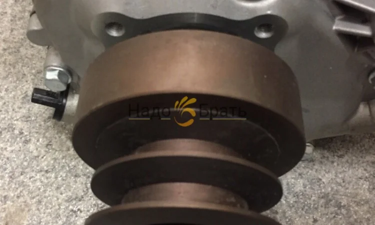 Двигатель комбинированный газ бензин + муфта сцепления со шкивом Кентавр ДВЗ-210Б - фото № 3