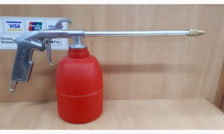 Пневмопистолет мовильниця - для смывки двигателей и обработки кузовов - фото № 1