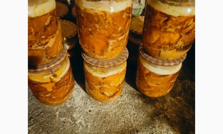 Тушенка з м'яса свиніни, домашня, автоклавна, по госту, 0.5 литра - фото № 1