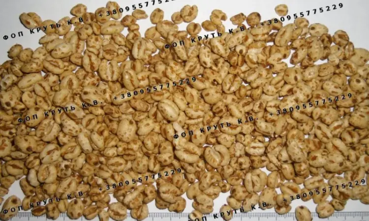 Повітряна пшениця висаджена 1кг Puffed wheat - фото № 1