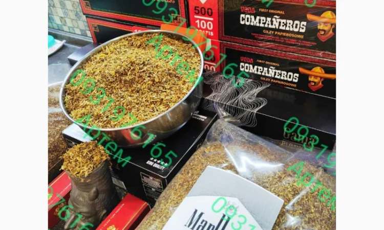 Качественный Табак  для сигарет 1 кг: Вирджиния голд /Фабричный табак/ БЕСПЛАТНАЯ АРОМАТИЗАЦИЯ - фото № 2