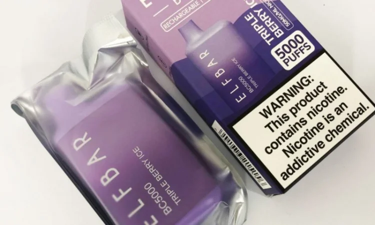 Електрона сигарета Elfbar BC 5000 тяг, 5% • Потрійна ягода з льодом • - фото № 4