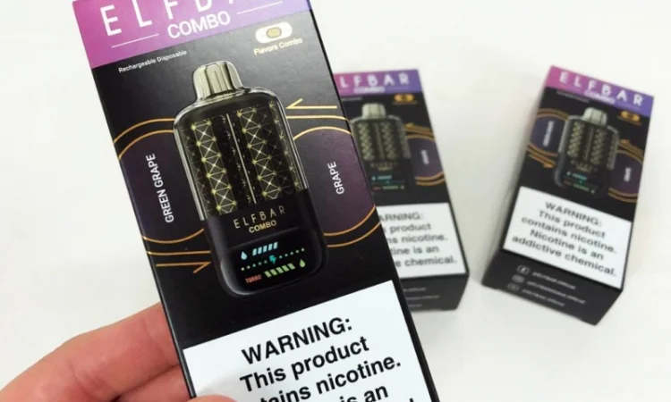 Сигарета ELF BAR COMBO 25000 тяг. Перемикання смаків. Зелене яблуко-Виноград - фото № 3