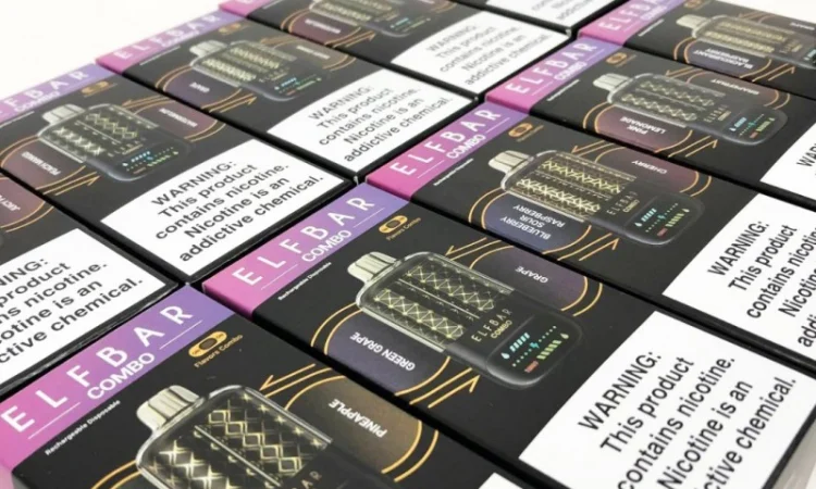 Сигарета ELF BAR COMBO 25000 тяг. Перемикання смаків. Зелене яблуко-Виноград - фото № 5