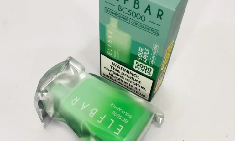 Ел сигарета ELF BAR 5000 тяг Кисле яблуко 5% - фото № 3