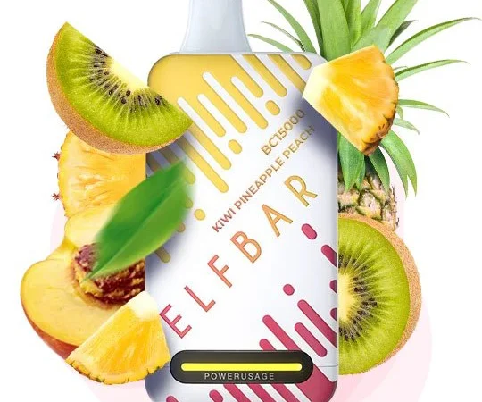 Е-сигарета ELF BAR 5% 15000 тяг, Ківі Ананас Персик - фото № 1