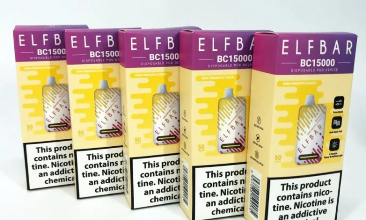 Е-сигарета ELF BAR 5% 15000 тяг, Ківі Ананас Персик - фото № 2