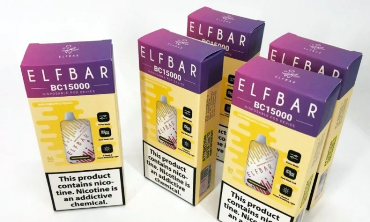 Е-сигарета ELF BAR 5% 15000 тяг, Ківі Ананас Персик - фото № 4