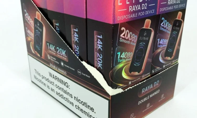 Електрона сигарета ElfBar Raya 20000 тяг •Подвійне Манго• - фото № 2