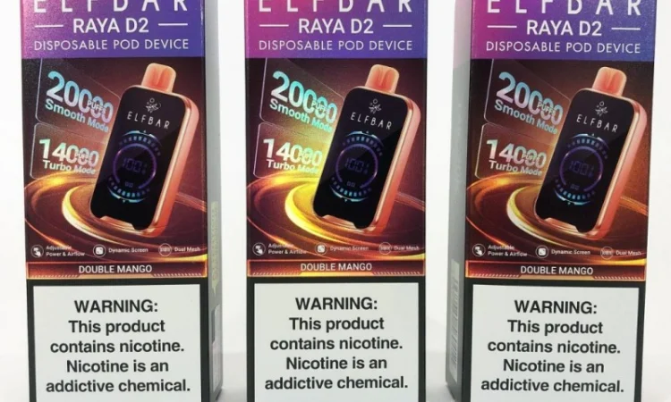 Електрона сигарета ElfBar Raya 20000 тяг •Подвійне Манго• - фото № 3