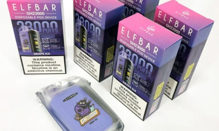 Електрона сигарета ELF BAR 5% 23000 тяг (Льодяний Виноград) - фото № 4