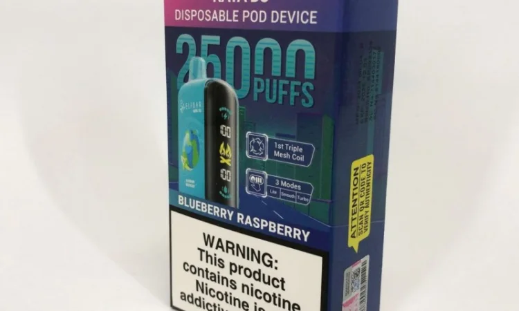 POD система ELF BAR Raya 25000 тяг, (Чорниця-Малина) - фото № 3