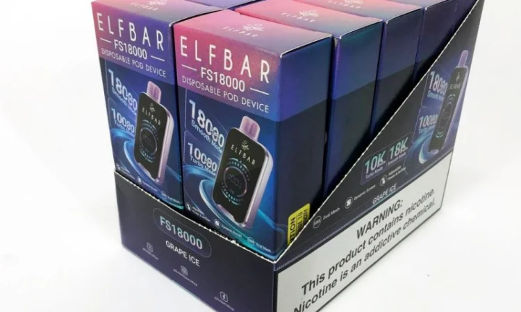 Електронная сигарета ELF BAR 18000 тяг (Виноград-Лёд) - фото № 2