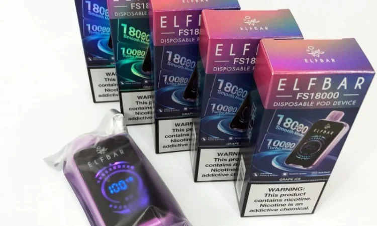 Електронная сигарета ELF BAR 18000 тяг (Виноград-Лёд) - фото № 3
