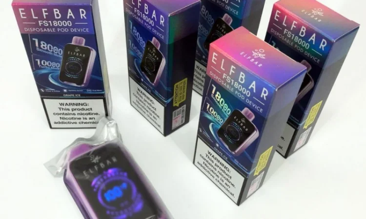 Електронная сигарета ELF BAR 18000 тяг (Виноград-Лёд) - фото № 5