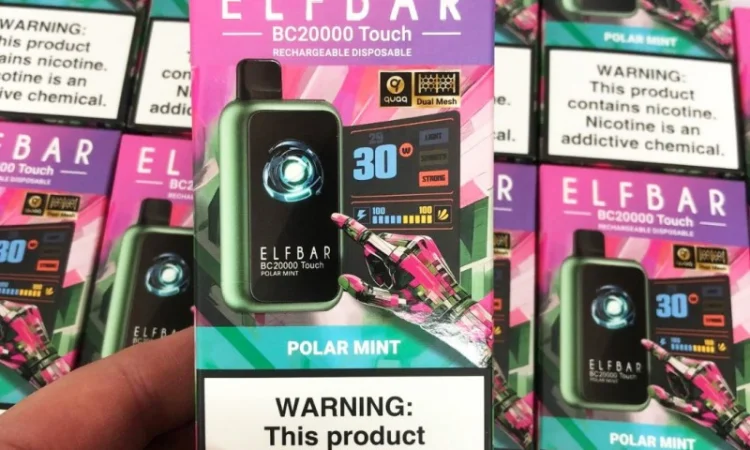 Сенсорна сигарета ELFBAR ВС 20000 тяг • Полярна М'ята • - фото № 2