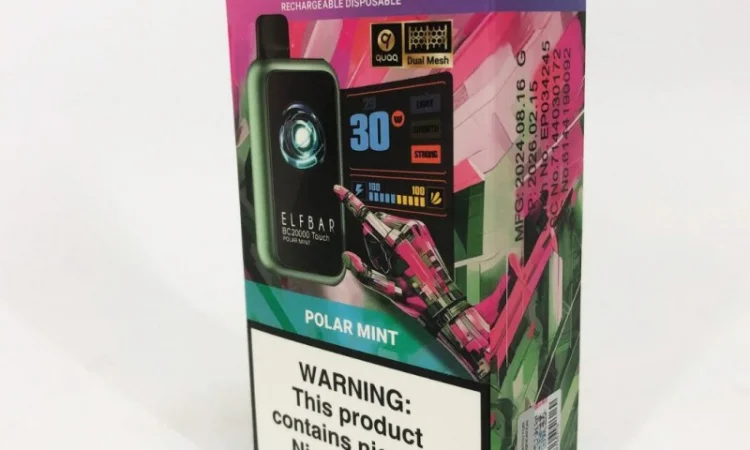 Сенсорна сигарета ELFBAR ВС 20000 тяг • Полярна М'ята • - фото № 4