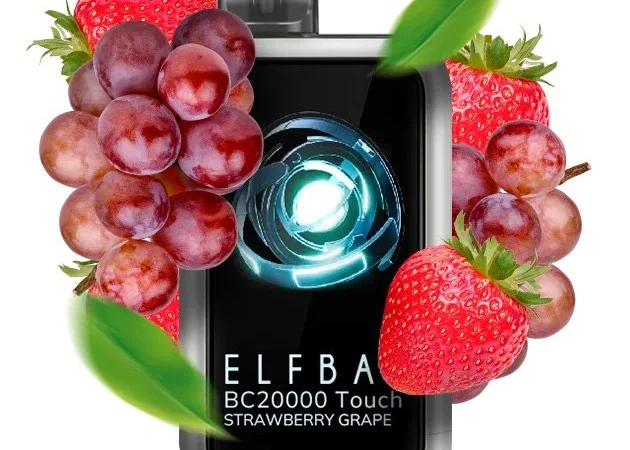 Сенсорна сигарета ELFBAR ВС 20000 тяг (Полуниця Виноград) - фото № 1