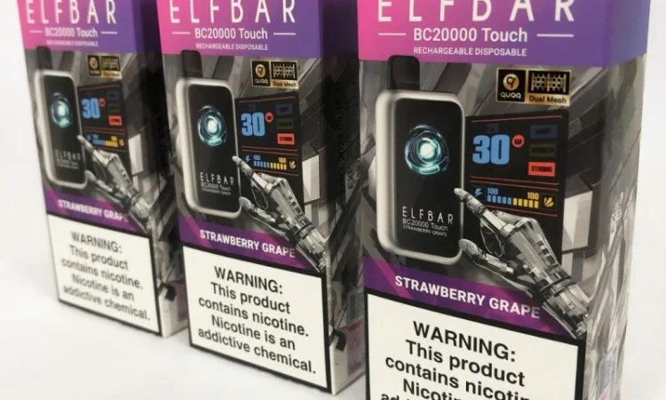 Сенсорна сигарета ELFBAR ВС 20000 тяг (Полуниця Виноград) - фото № 2