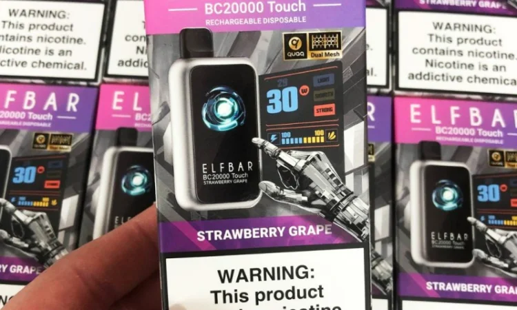 Сенсорна сигарета ELFBAR ВС 20000 тяг (Полуниця Виноград) - фото № 3