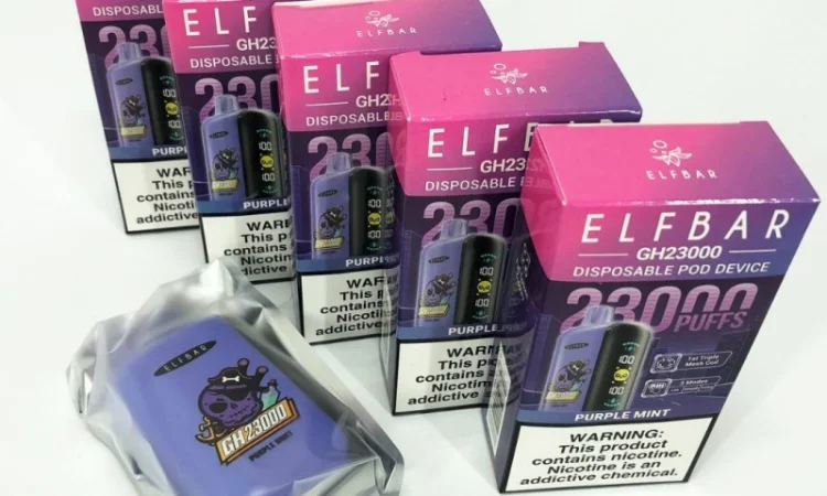 POD система ELF BAR 23000 тяг 5%, Пурпурна Мята - фото № 2