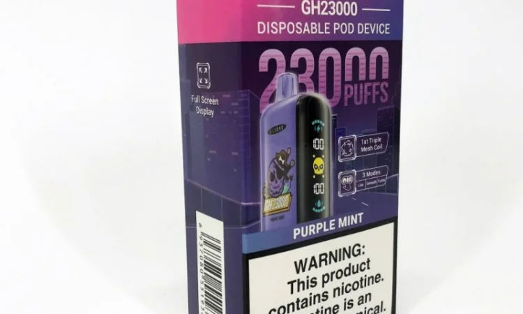 POD система ELF BAR 23000 тяг 5%, Пурпурна Мята - фото № 3