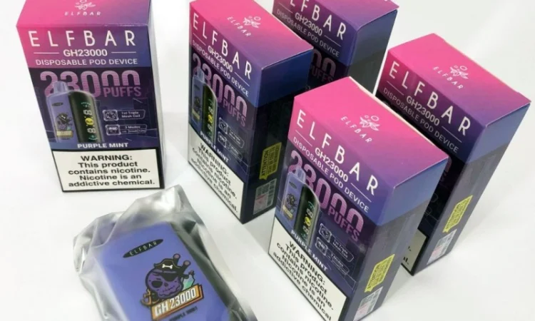 POD система ELF BAR 23000 тяг 5%, Пурпурна Мята - фото № 4