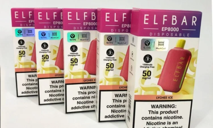 ПОД-система Elf Bar EP 8000 тяг, 5%:::Лічі з льодом - фото № 3