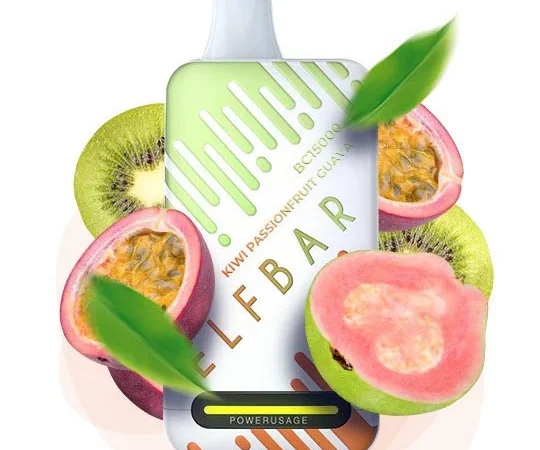 Е-сигарета ELF BAR 5% 15000 тяг, Ківі Маракуя Гуава - фото № 1