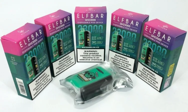 Електрона сигарета ELF BAR 5% на 23000 тяг (Льодяний Кавун) - фото № 3