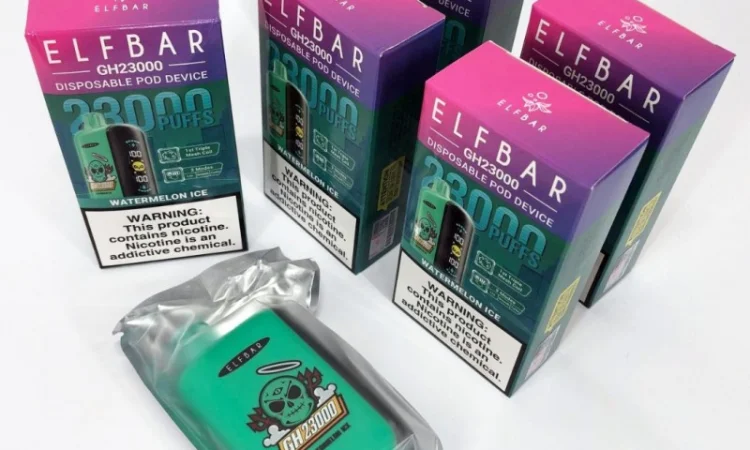 Електрона сигарета ELF BAR 5% на 23000 тяг (Льодяний Кавун) - фото № 5