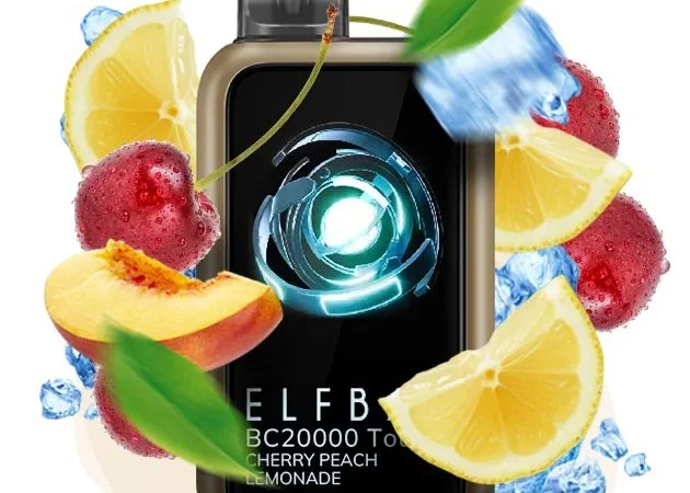 Сенсорна сигарета ELFBAR ВС 20000 тяг • Вишня • Персик • Лимонад • - фото № 1