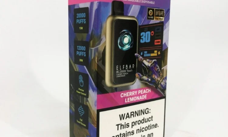 Сенсорна сигарета ELFBAR ВС 20000 тяг • Вишня • Персик • Лимонад • - фото № 2