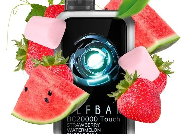 Сенсорна сигарета ELFBAR ВС 20000 тяг (Полунично Кавунова жуйка) - фото № 1