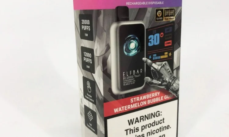 Сенсорна сигарета ELFBAR ВС 20000 тяг (Полунично Кавунова жуйка) - фото № 3