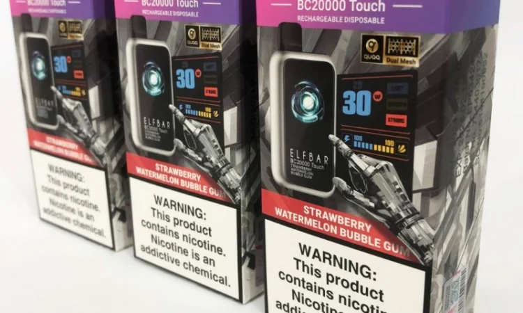 Сенсорна сигарета ELFBAR ВС 20000 тяг (Полунично Кавунова жуйка) - фото № 4