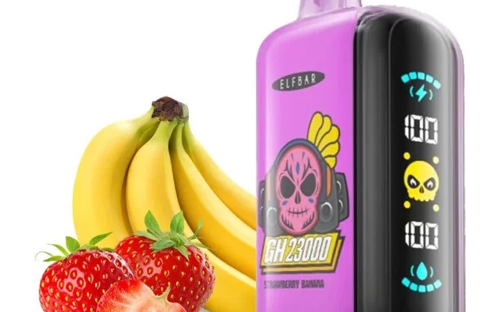 Електрона сигарета ELF BAR 5% 23000 тяг, Полуниця Банан - фото № 1