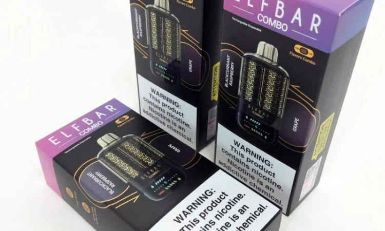 Сигарета з перемиканням смаків ELF BAR 25000 тяг • Смородина-Малина <=> Виноград • - фото № 3