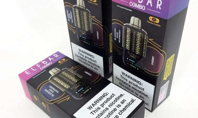 Електронка ELFBAR Combo 25000 тяг. Перемикання смаків:Чорниця-Кисла Малина<=>Вишня - фото № 3