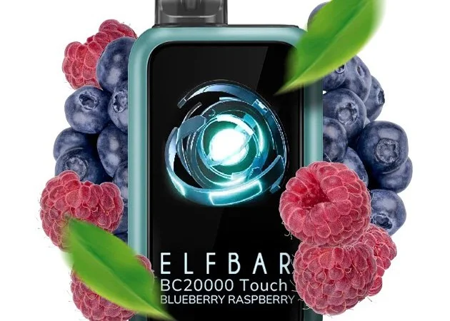 Сенсорна сигарета ELFBAR ВС 20000 тяг • Чорниця • Малина • - фото № 1