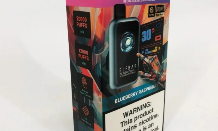 Сенсорна сигарета ELFBAR ВС 20000 тяг • Чорниця • Малина • - фото № 2