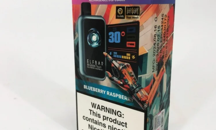 Сенсорна сигарета ELFBAR ВС 20000 тяг • Чорниця • Малина • - фото № 3