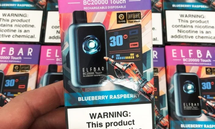 Сенсорна сигарета ELFBAR ВС 20000 тяг • Чорниця • Малина • - фото № 4